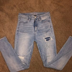 American Eagle high rise skinny jeans size 4
